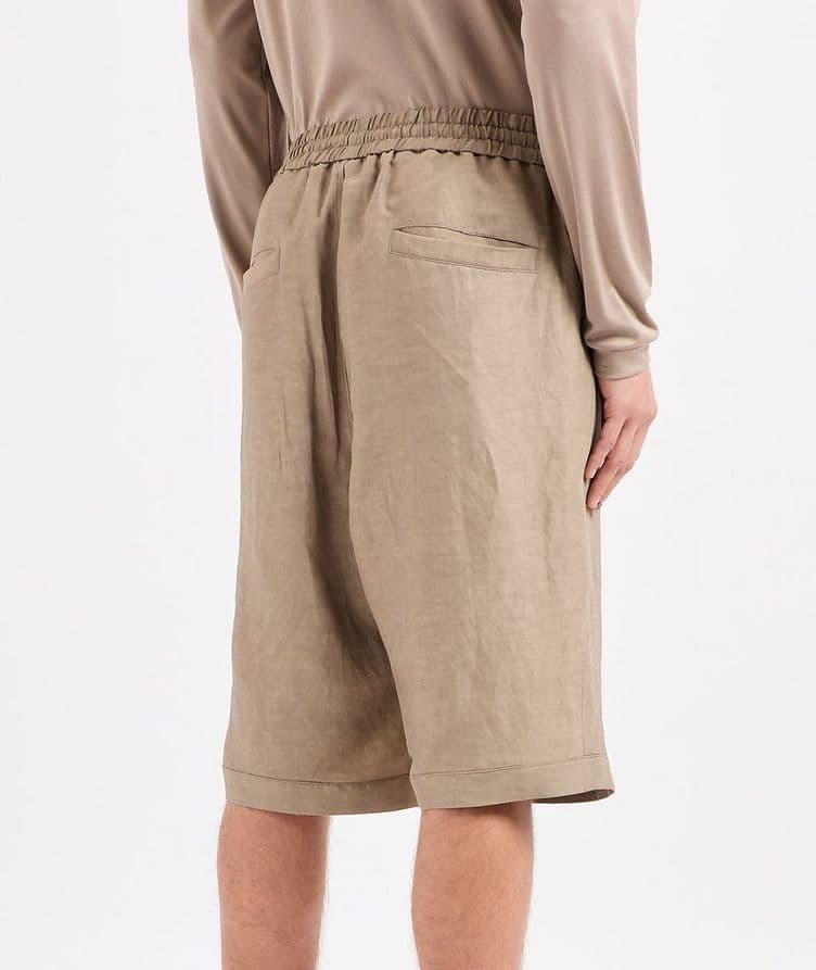 Linen-Blend Bermuda Shorts image 3