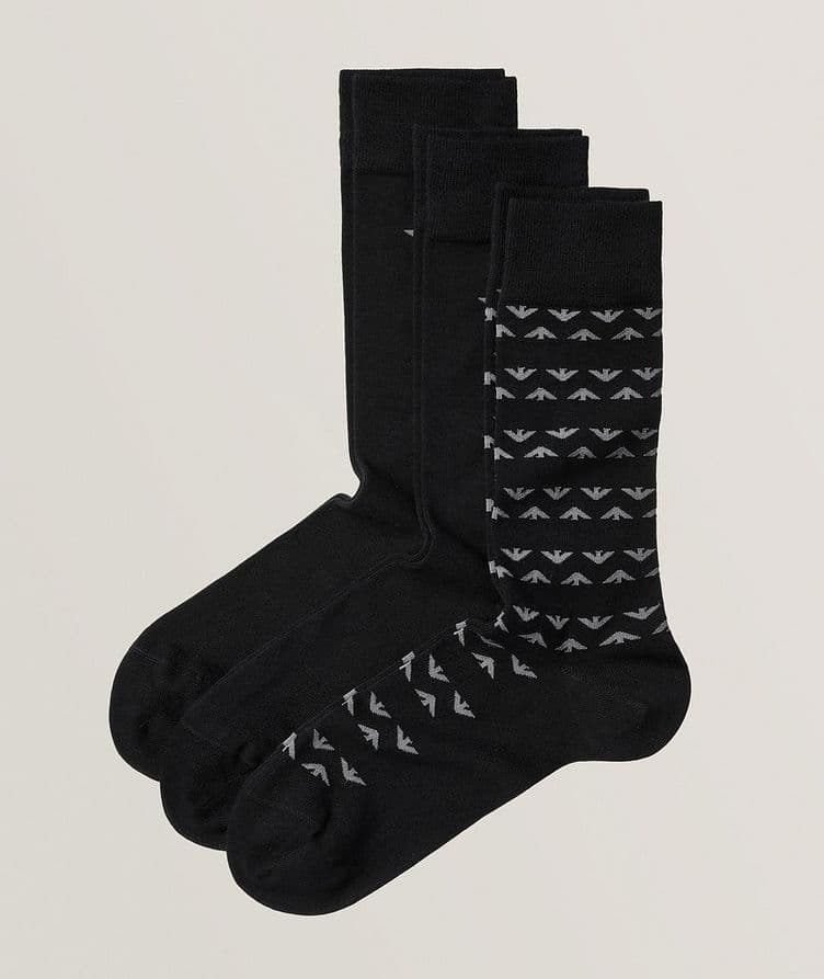 Ensemble de trois paires de chaussettes en coton extensible image 0