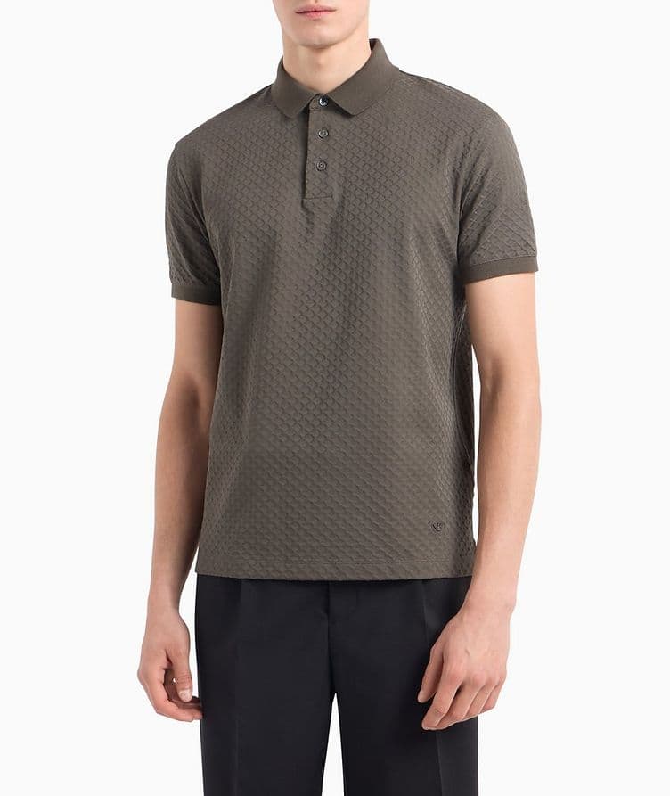 All-Over Diamond Jacquard Polo image 1