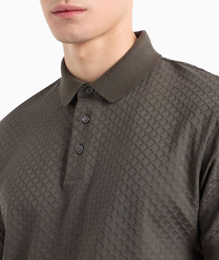 All-Over Diamond Jacquard Polo image 3