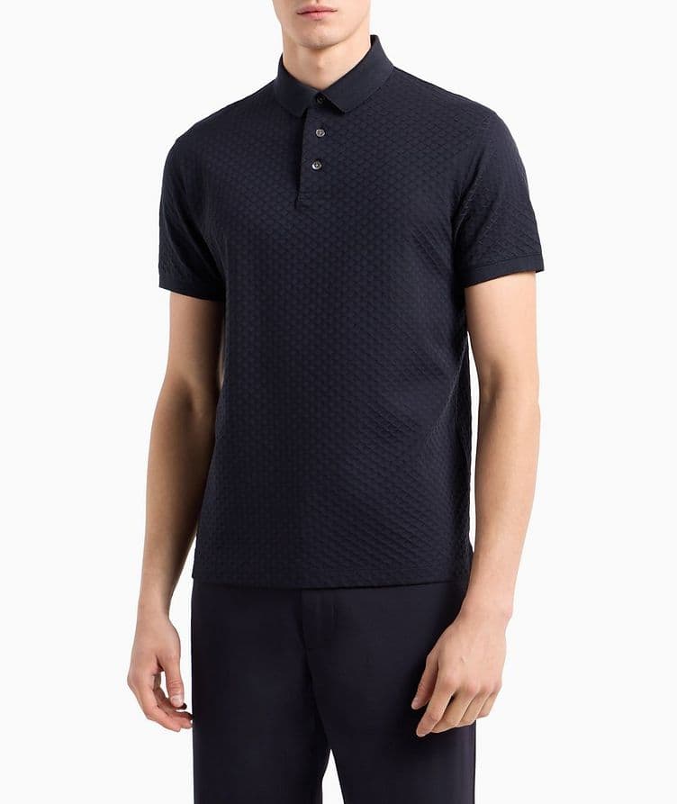 All-Over Diamond Jacquard Polo image 1