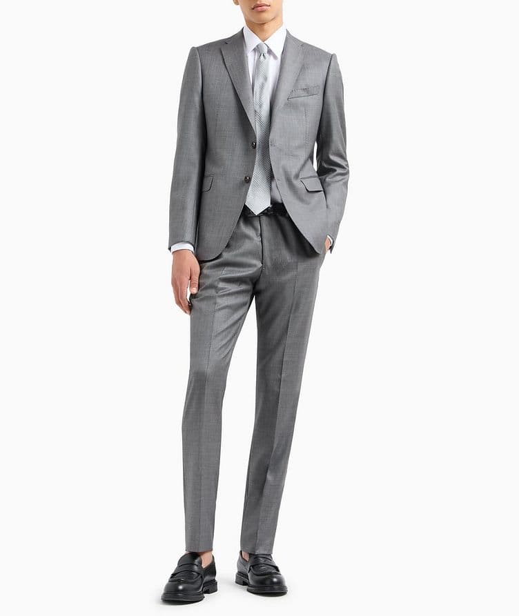 Silky Finish Grisaille Wool Suit image 1