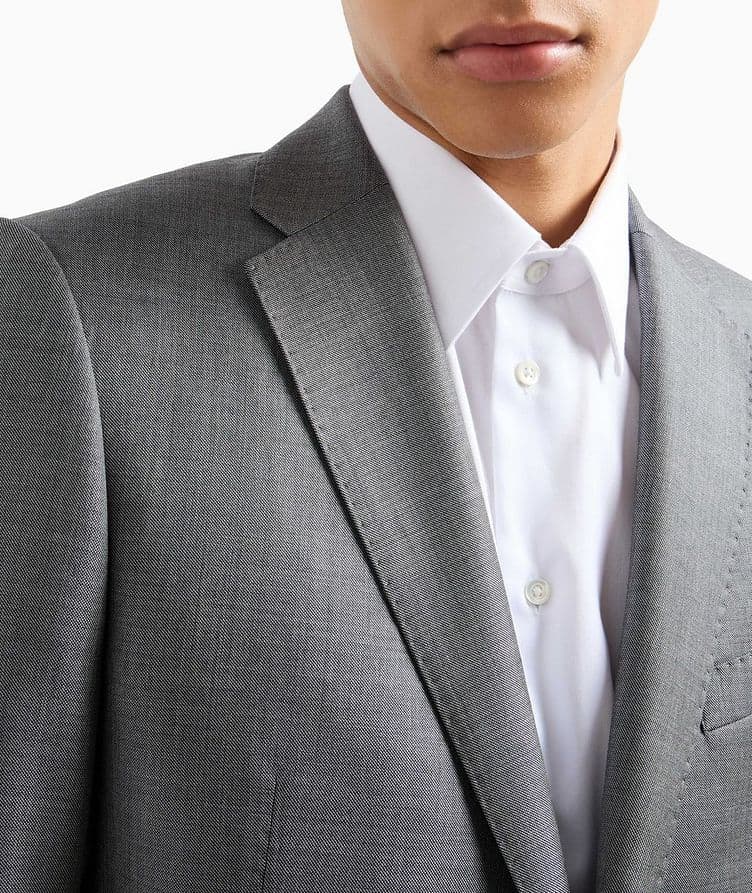 Silky Finish Grisaille Wool Suit image 3