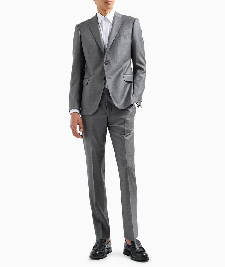 Silky Finish Grisaille Wool Suit image 5