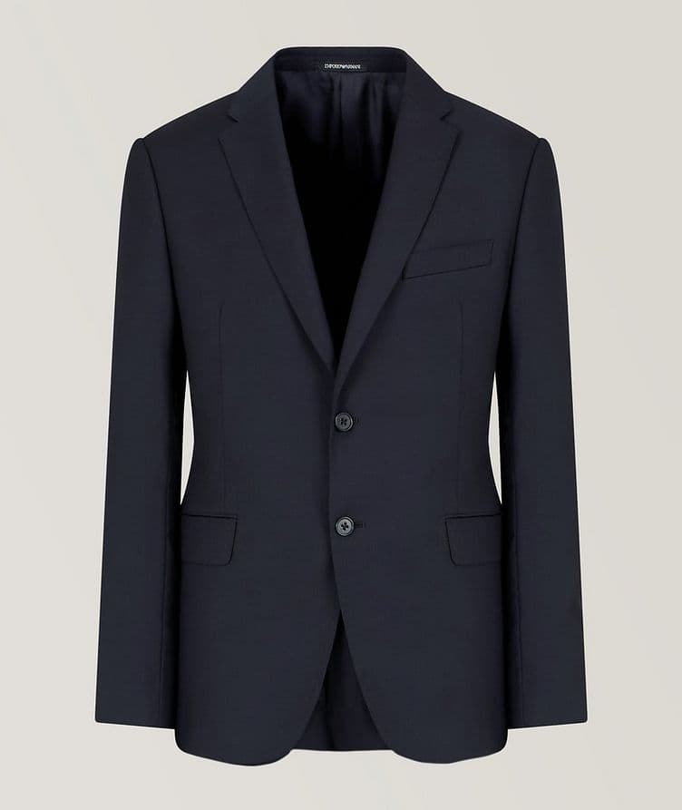 Tonal Micro Stripe Wool Suit	 image 0