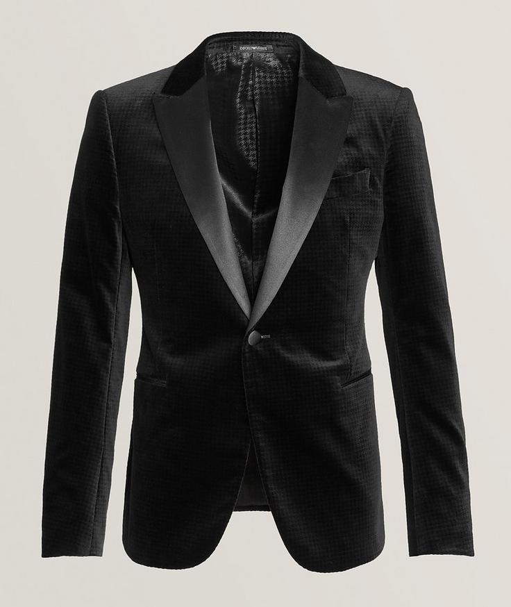 Emporio Armani Velvet Herringbone Dinner Jacket