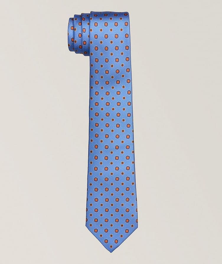 Geometric Medallion Silk Tie  image 0