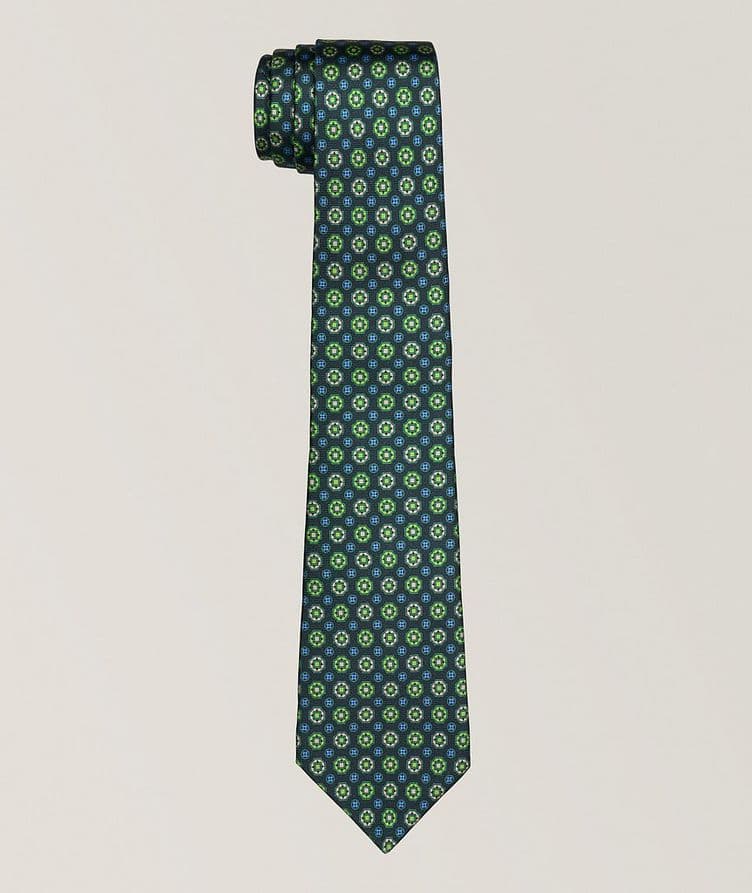 Geometric Medallion Silk Tie  image 0