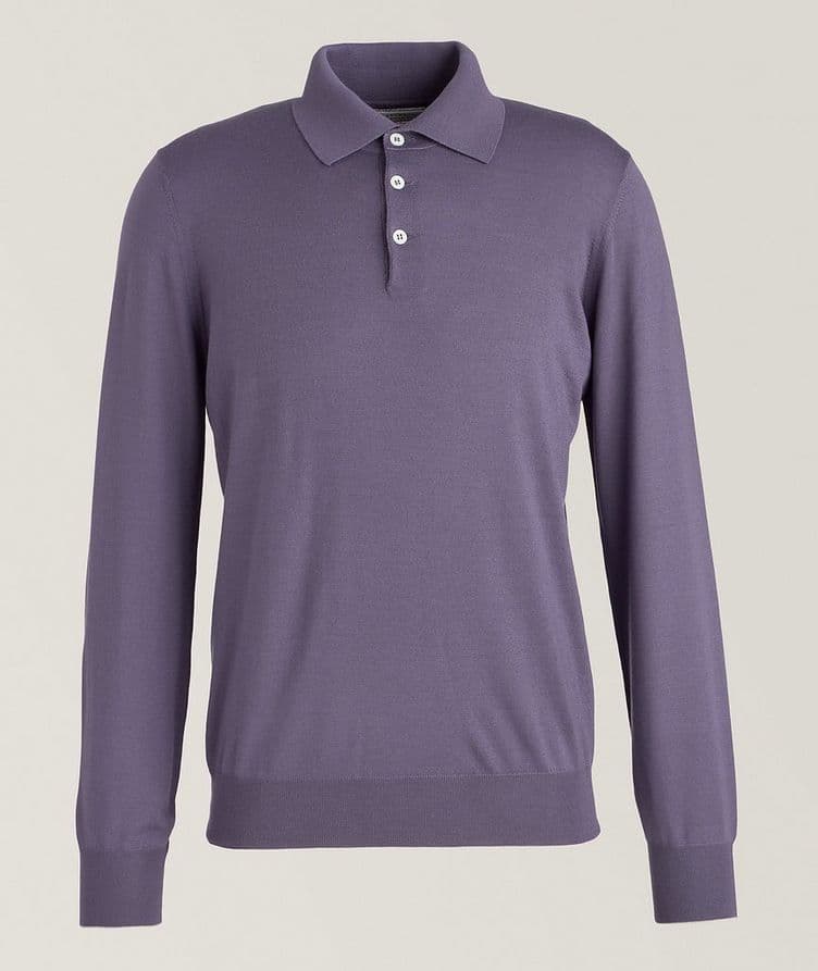 Fine Gauge Wool-Cashmere Knitted Polo  image 0