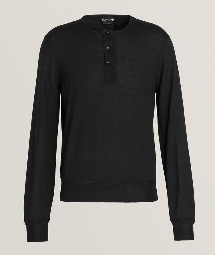 Cashmere-Silk Henley image 0