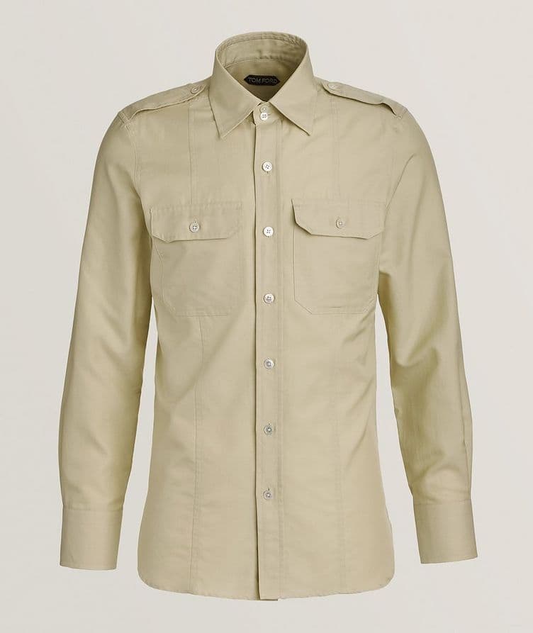 Cotton-Silk Military Leisure Shirt image 0