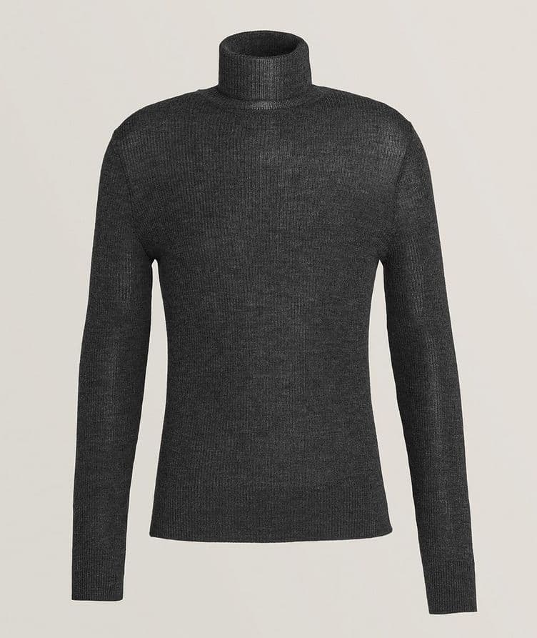 Wool-Blend Ribbed Turtleneck image 0