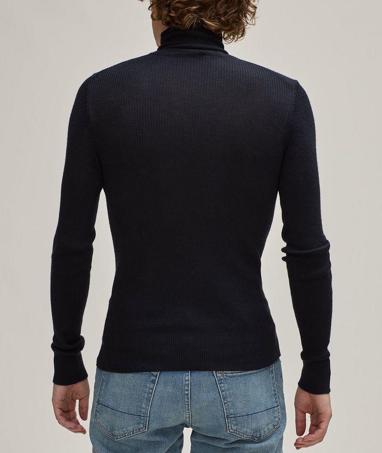 Wool, Silk & Cashmere Ribbed Turtleneck  image 2