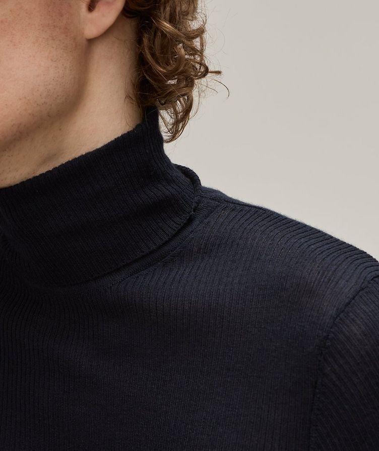 Wool, Silk & Cashmere Ribbed Turtleneck  image 3