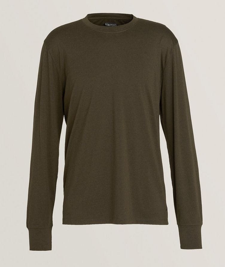 Lyocell-Cotton Long-Sleeve T-Shirt image 0