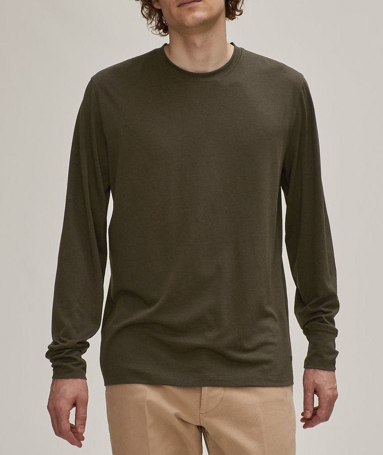 Lyocell-Cotton Long-Sleeve T-Shirt image 1