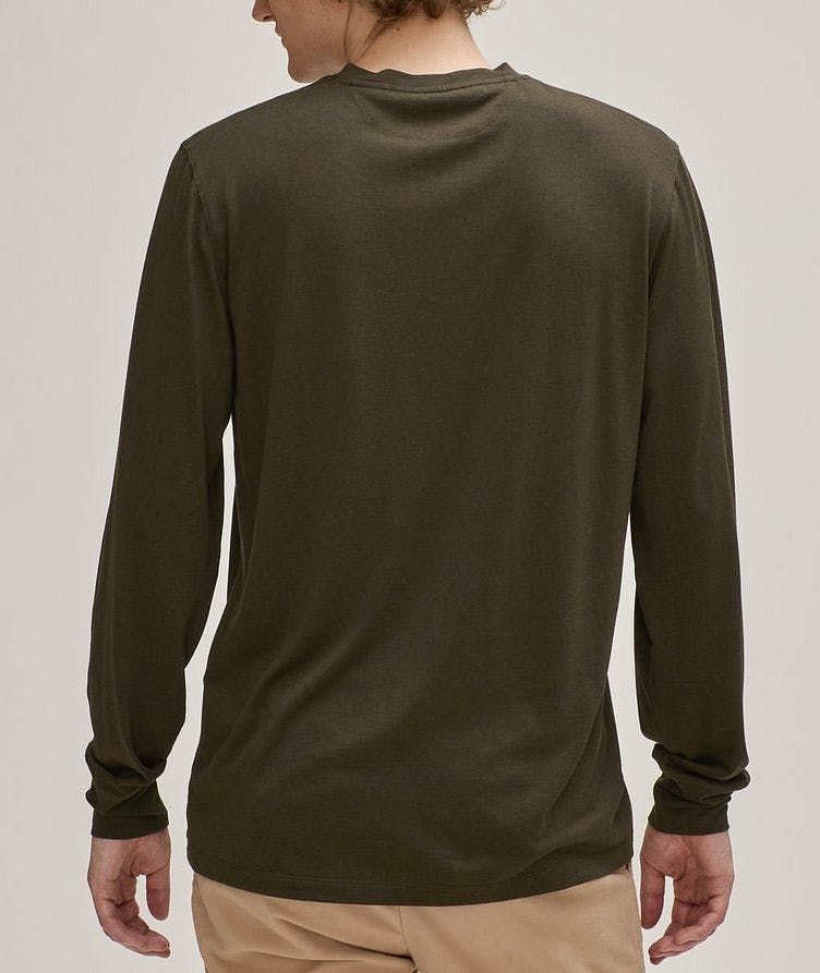 Lyocell-Cotton Long-Sleeve T-Shirt image 2