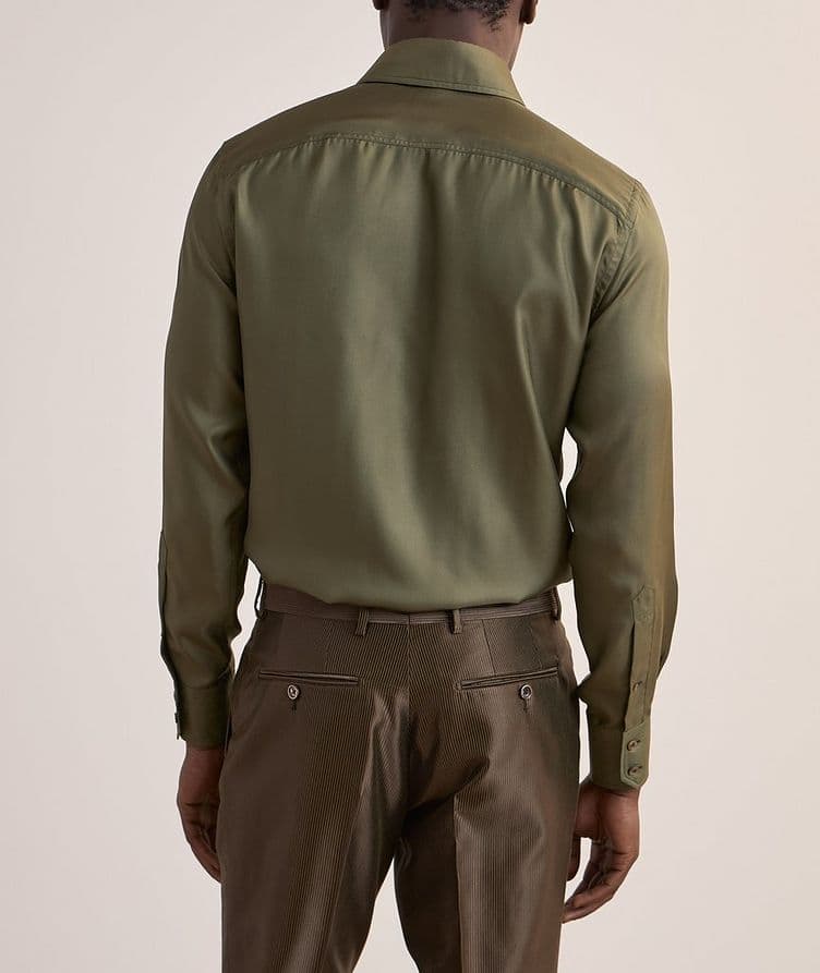 Chemise de style utilitaire en twill de soie image 2