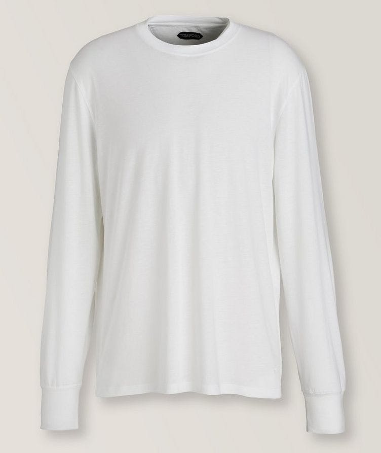 Lyocell-Cotton Long-Sleeve T-Shirt image 0