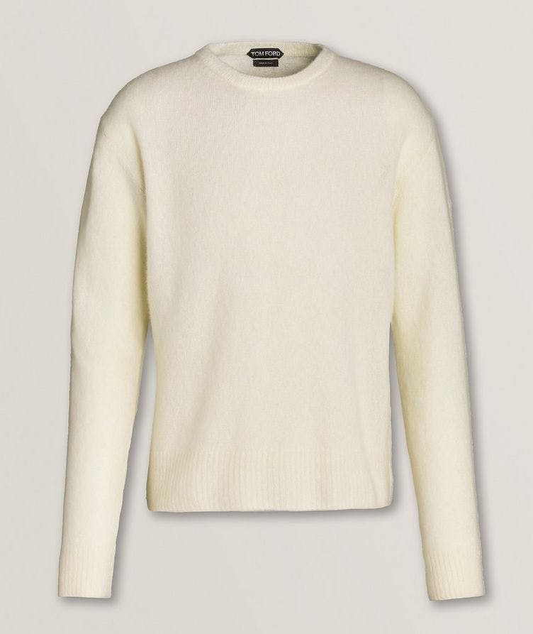 Cashmere-Silk Long-Sleeve Crewneck Sweater image 0