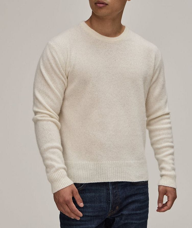 Cashmere-Silk Long-Sleeve Crewneck Sweater image 1