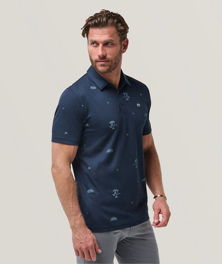 Polo en mélange de coton, collection écoresponsable image 1