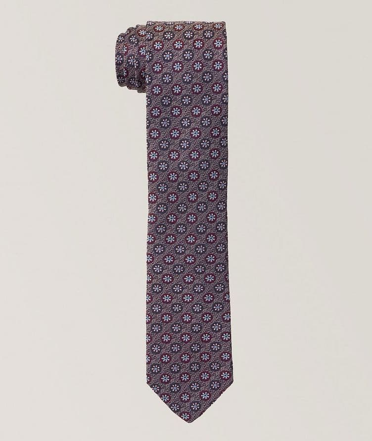 Medallion Woven Silk Jacquard Tie image 0