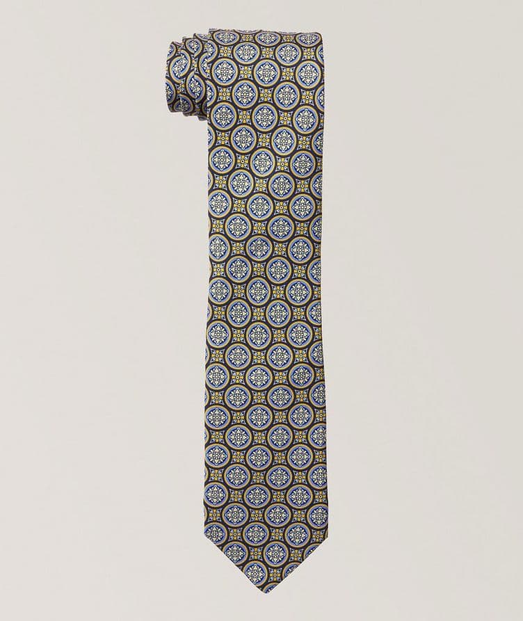 Panama Floral Medallion Silk Tie image 0