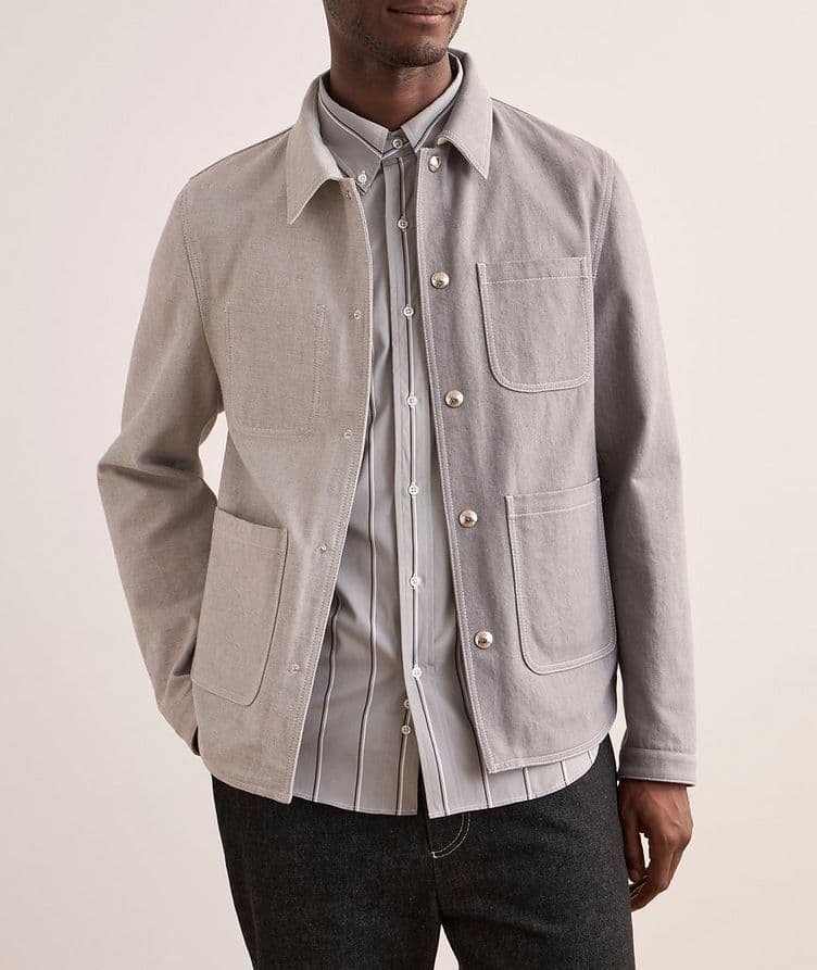 Two-Tone Denim Chore Jacket  image 1