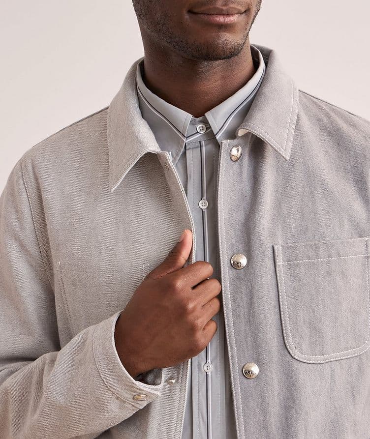 Two-Tone Denim Chore Jacket  image 3