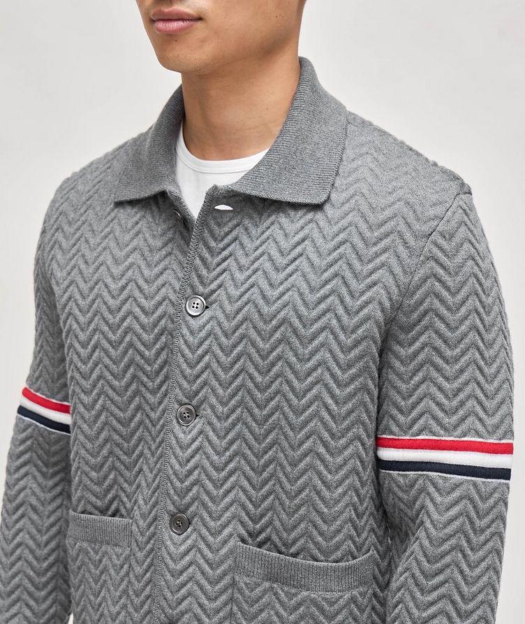 Wool-Blend Quilted Herringbone Work Jacket image 3