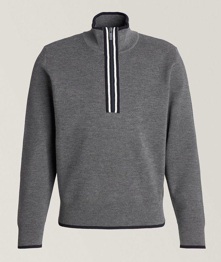 Virgin Wool Half-Zip Sweater  image 0