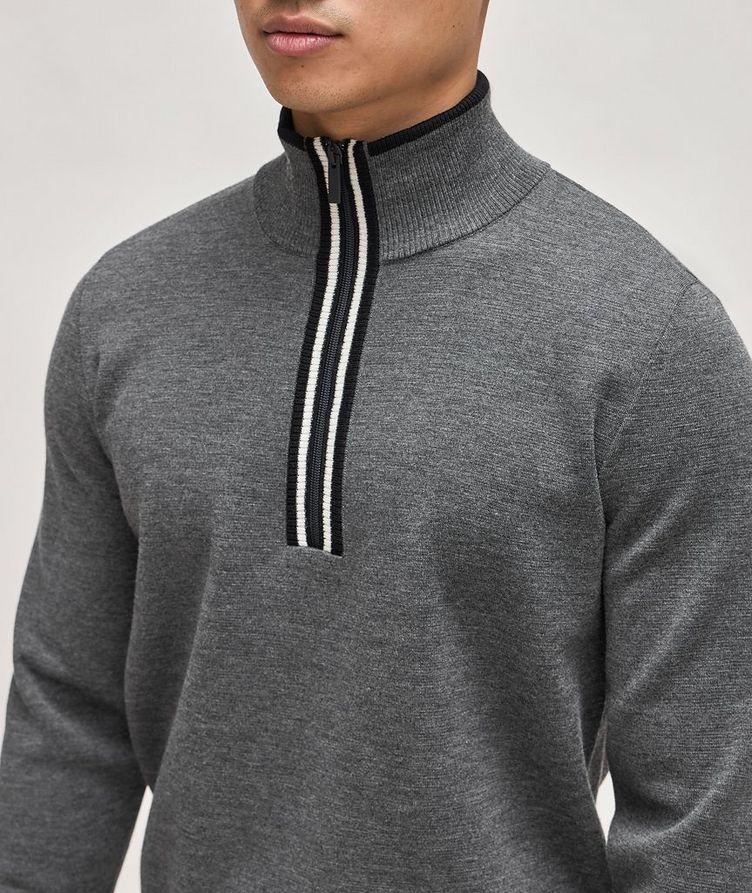 Virgin Wool Half-Zip Sweater  image 3