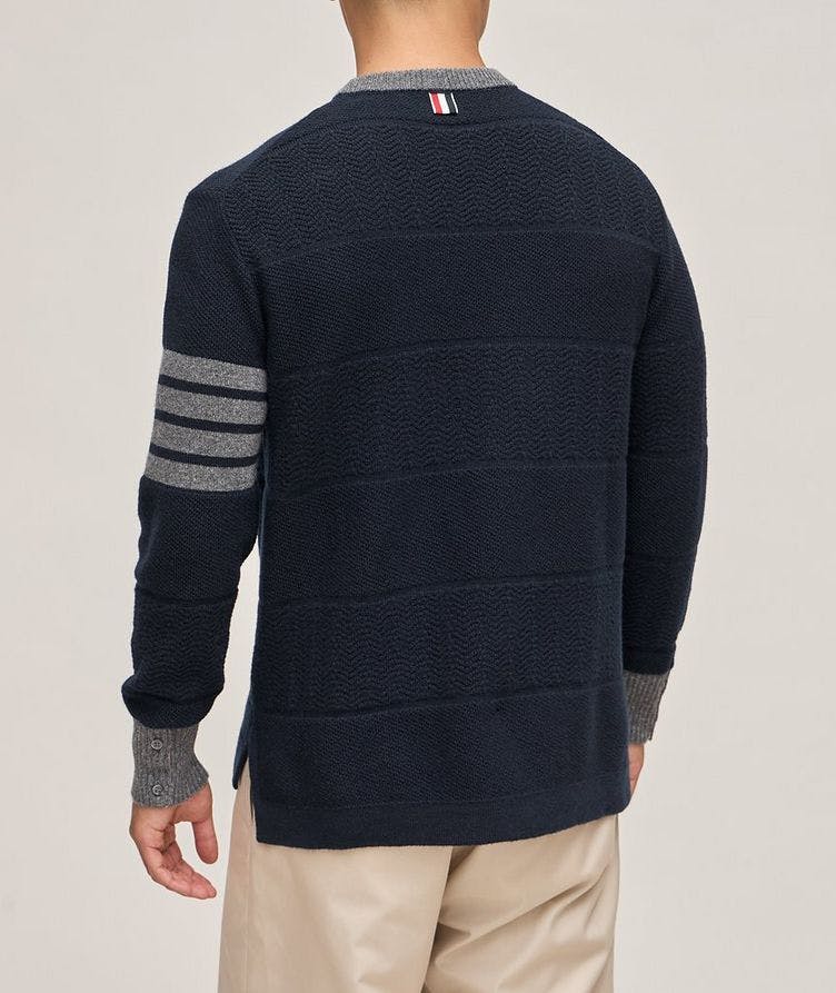 Virgin Wool Textured Rugby Sweater image 2