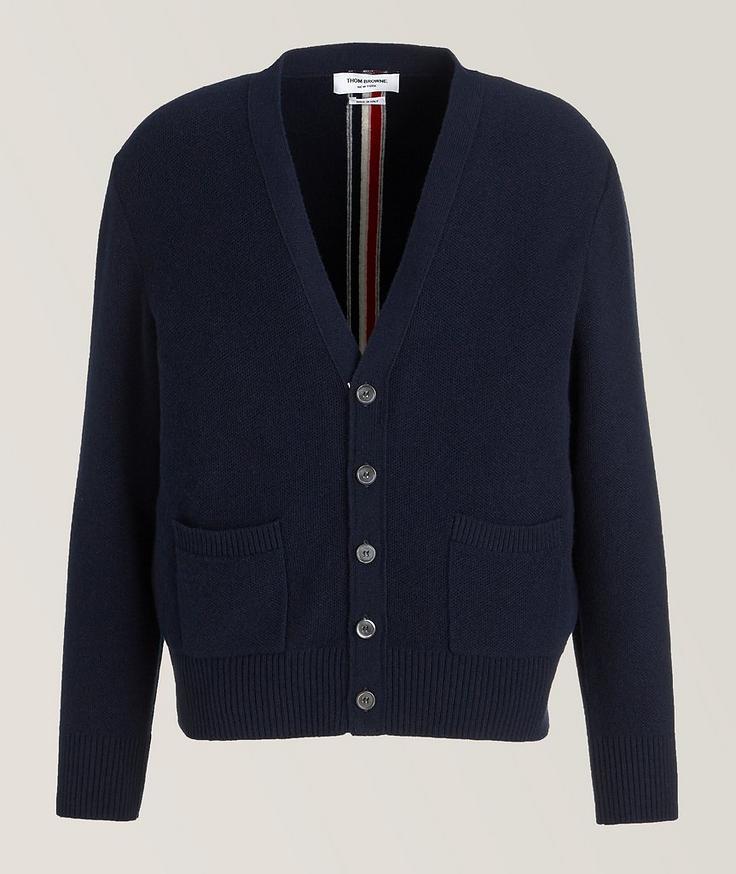 Thom Browne Virgin Wool Intarsia Cardigan 