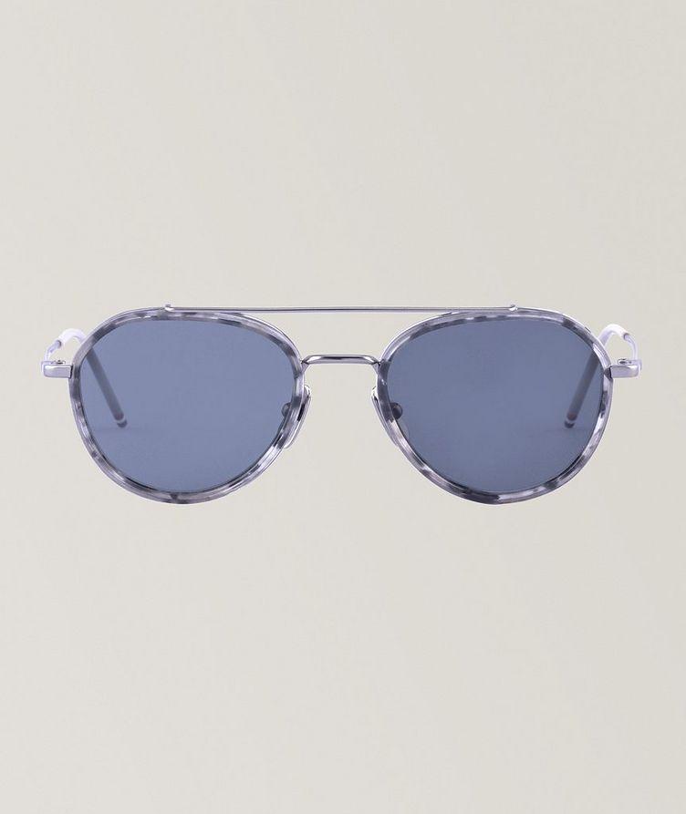 Tortoise Acetate & Titanium Aviator Sunglasses  image 1