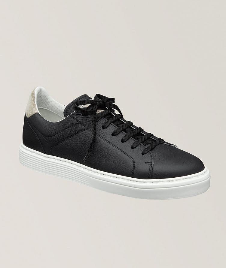 Grain Leather Backtab Sneakers image 0