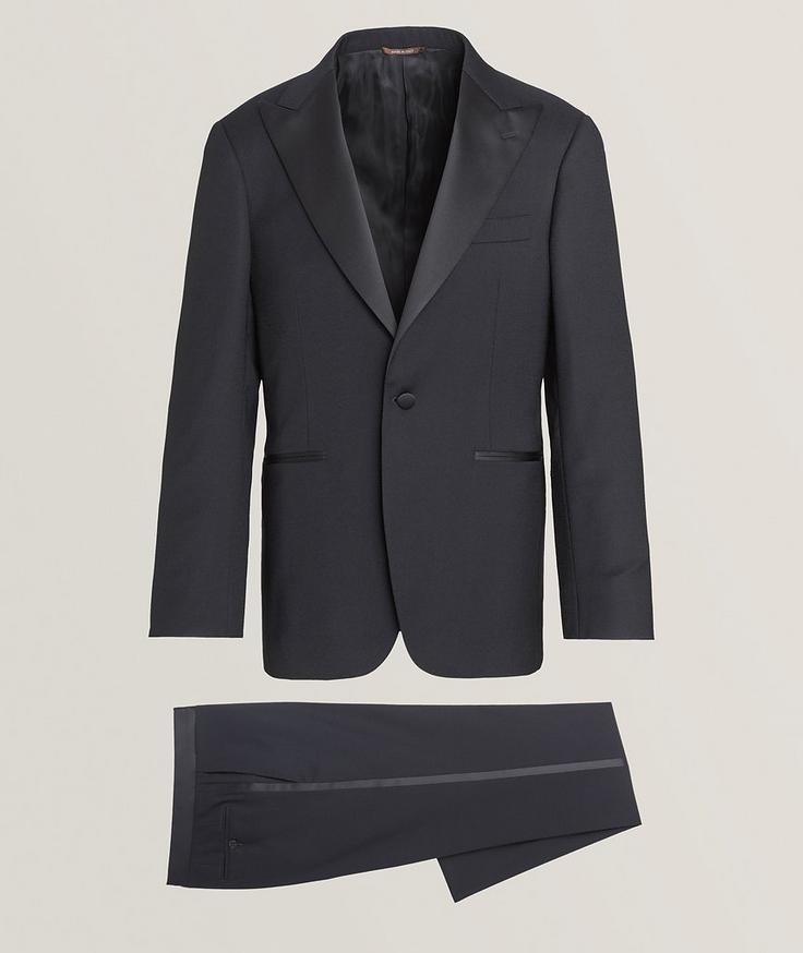 Canali Crepe Stretch-Wool Tuxedo