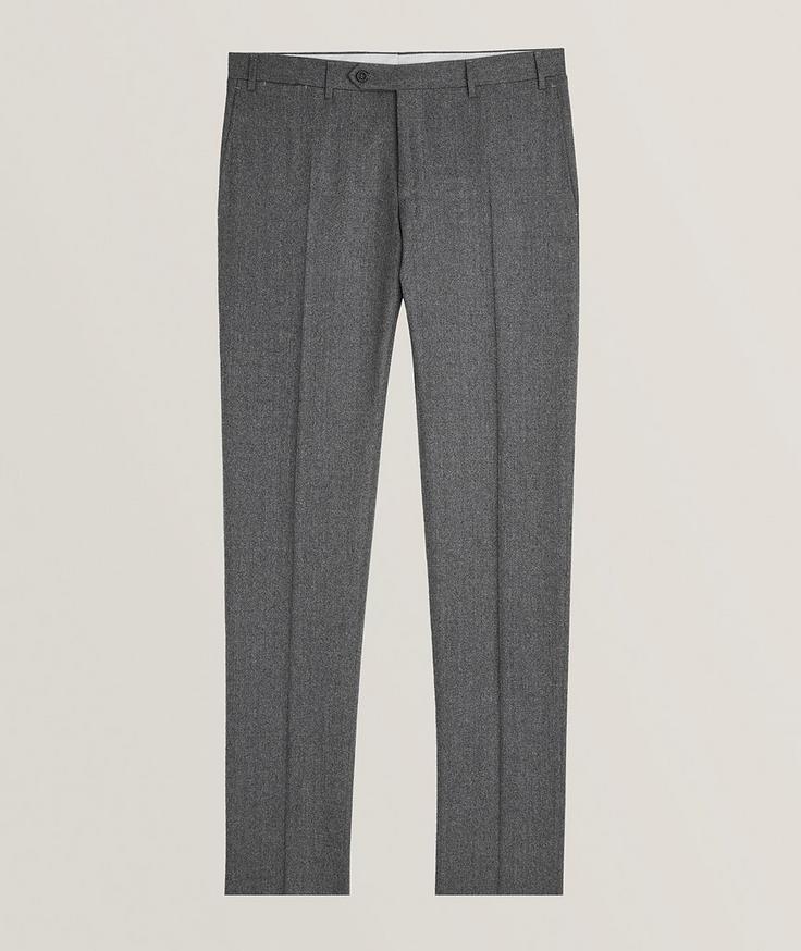 Canali Kei Impeccable Wool Flannel Dress Pants 