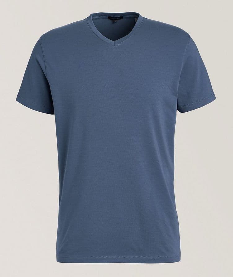 Pima Stretch-Cotton V-Neck T-Shirt image 0