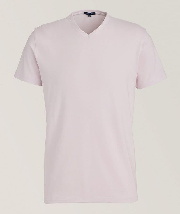 Pima Stretch-Cotton V-Neck T-Shirt image 0