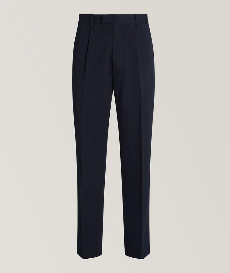 Zegna Pleated Cotton-Wool Pants