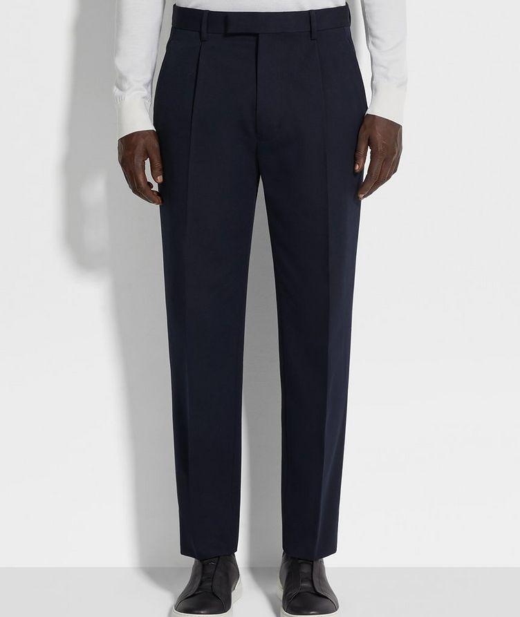 Pleated Cotton-Wool Pants image 1