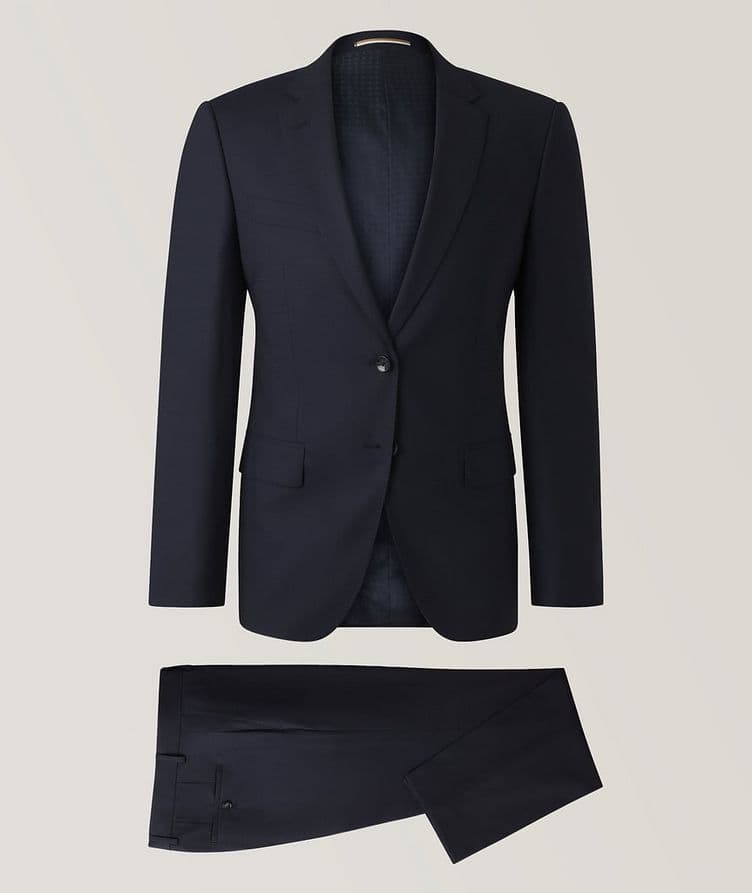 Micro Patterned Wool-Blend Suit image 0