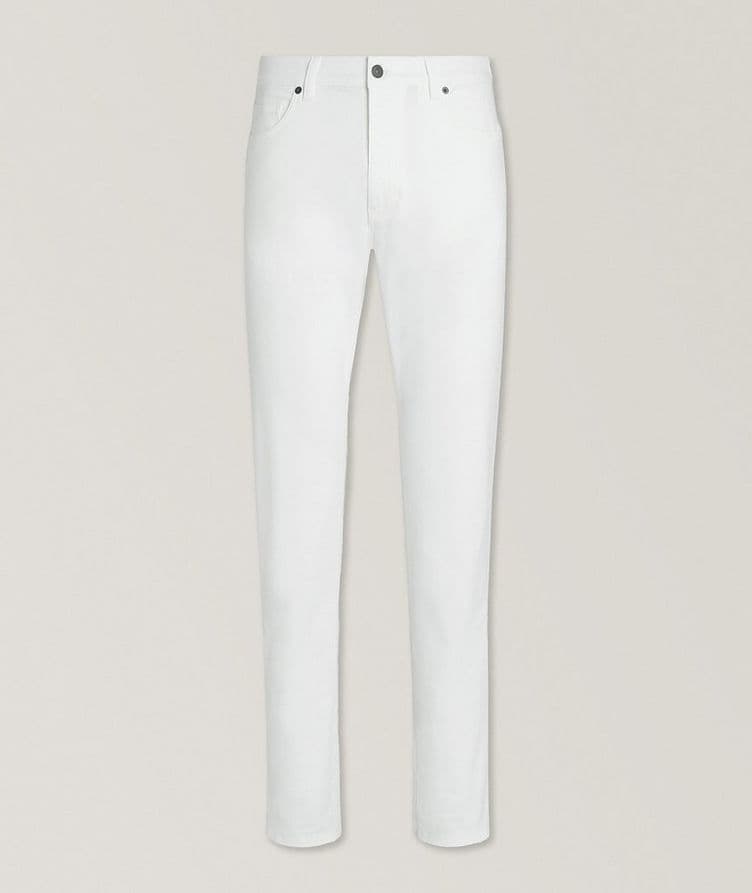 Pantalon en coton extensible image 0