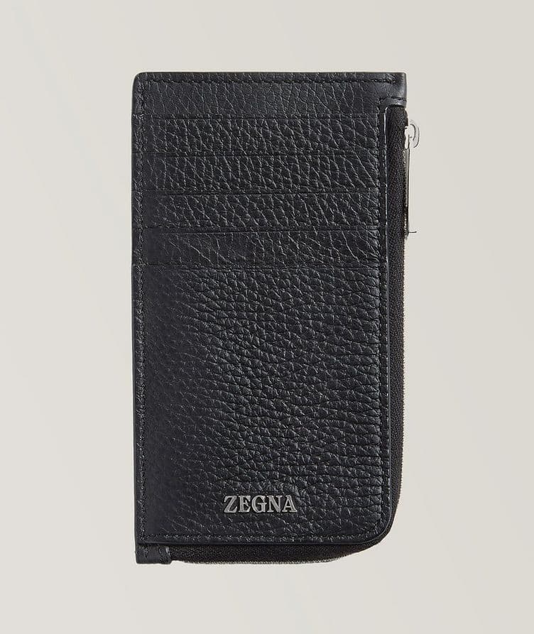 Zip-Up Leather Card Case image 0