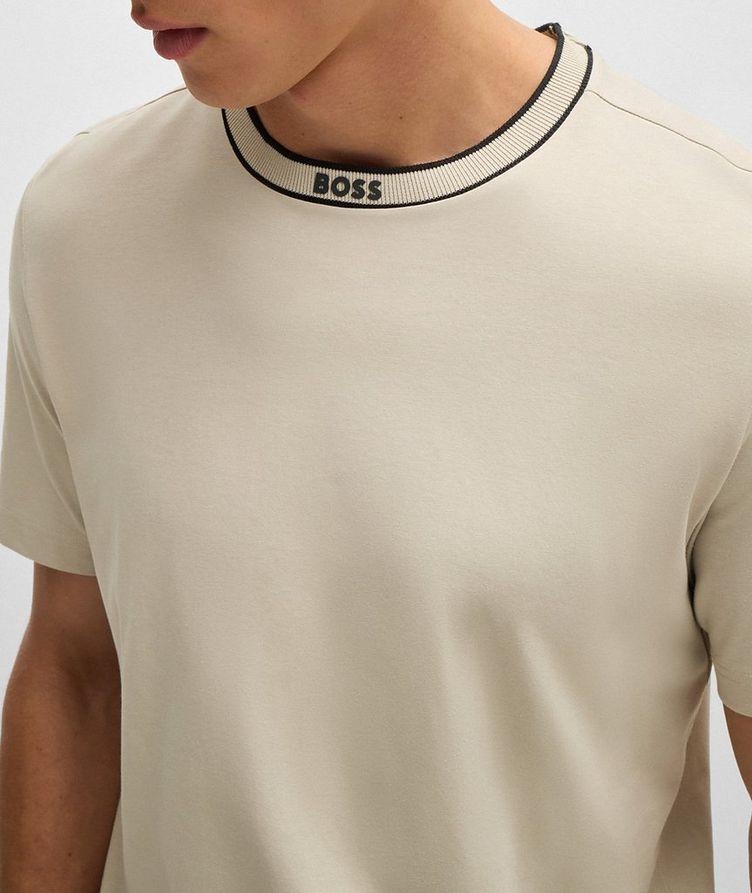 Logo Collar Jersey-Cotton T-Shirt  image 3