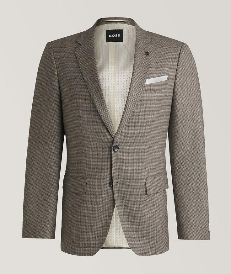 BOSS Hutson Stretch-Virgin Wool Sport Jacket