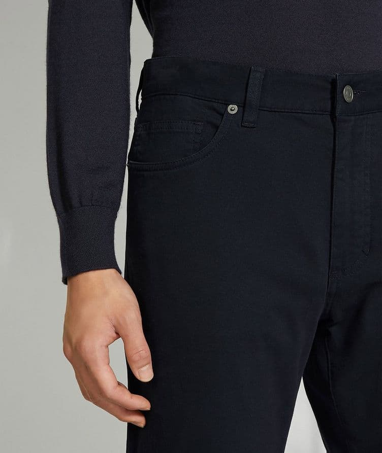 City Stretch-Cotton Five-Pocket Jeans image 3