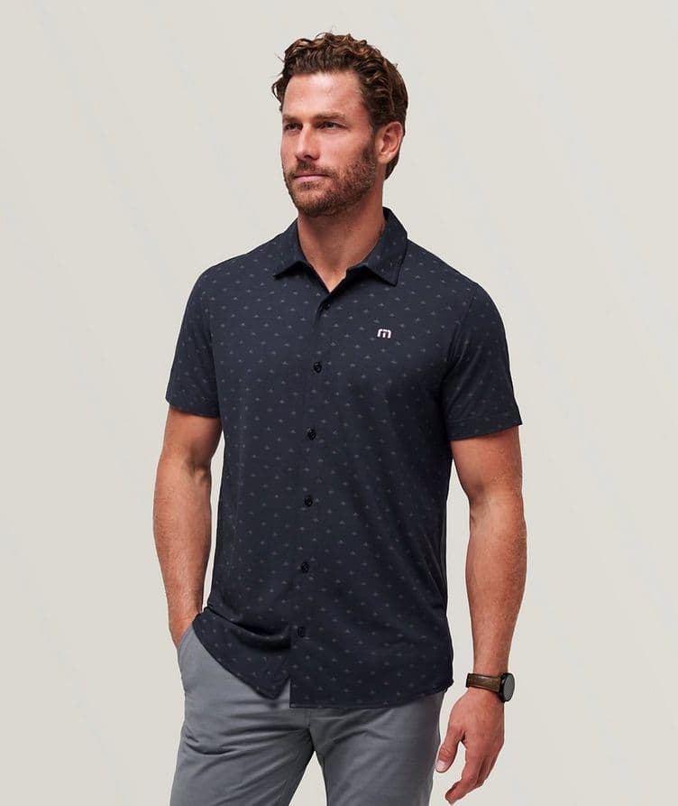 Set A Course Button-Up Polo image 0